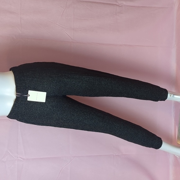 awhile Stitch Fix Dark Gray Black Kaela Waffle Knit Lounge Pants size Small - Picture 2 of 9